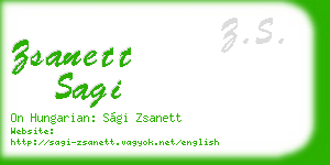zsanett sagi business card